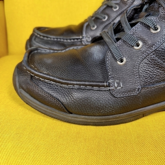 Orthofeet Ranger Boots Black Leather Comfort Walking Men\'s Shoes Size 12 2E Wide main image 8
